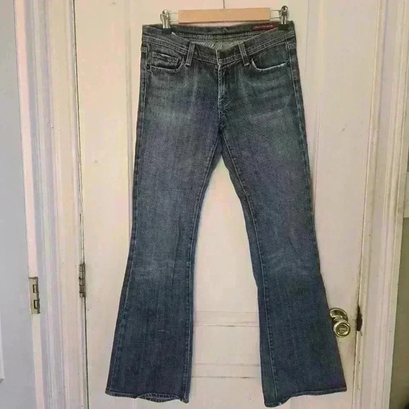 P7427 COH medium wash country  flared bootcut  denim jean size 27 - Picture 1 of 8